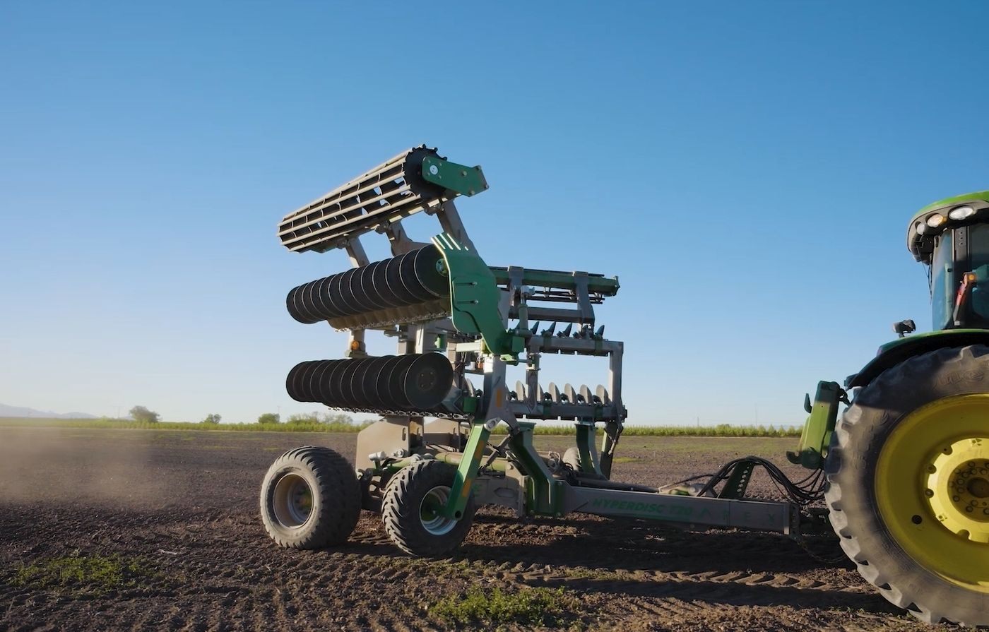 APEX Hyperdisc T Series folded for transport, low angle
